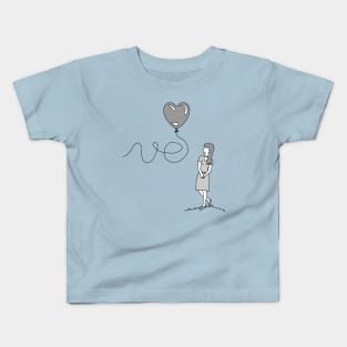 LOVE - His & Hers Matching Couples T-Shirts (WOMEN'S) Kids T-Shirt